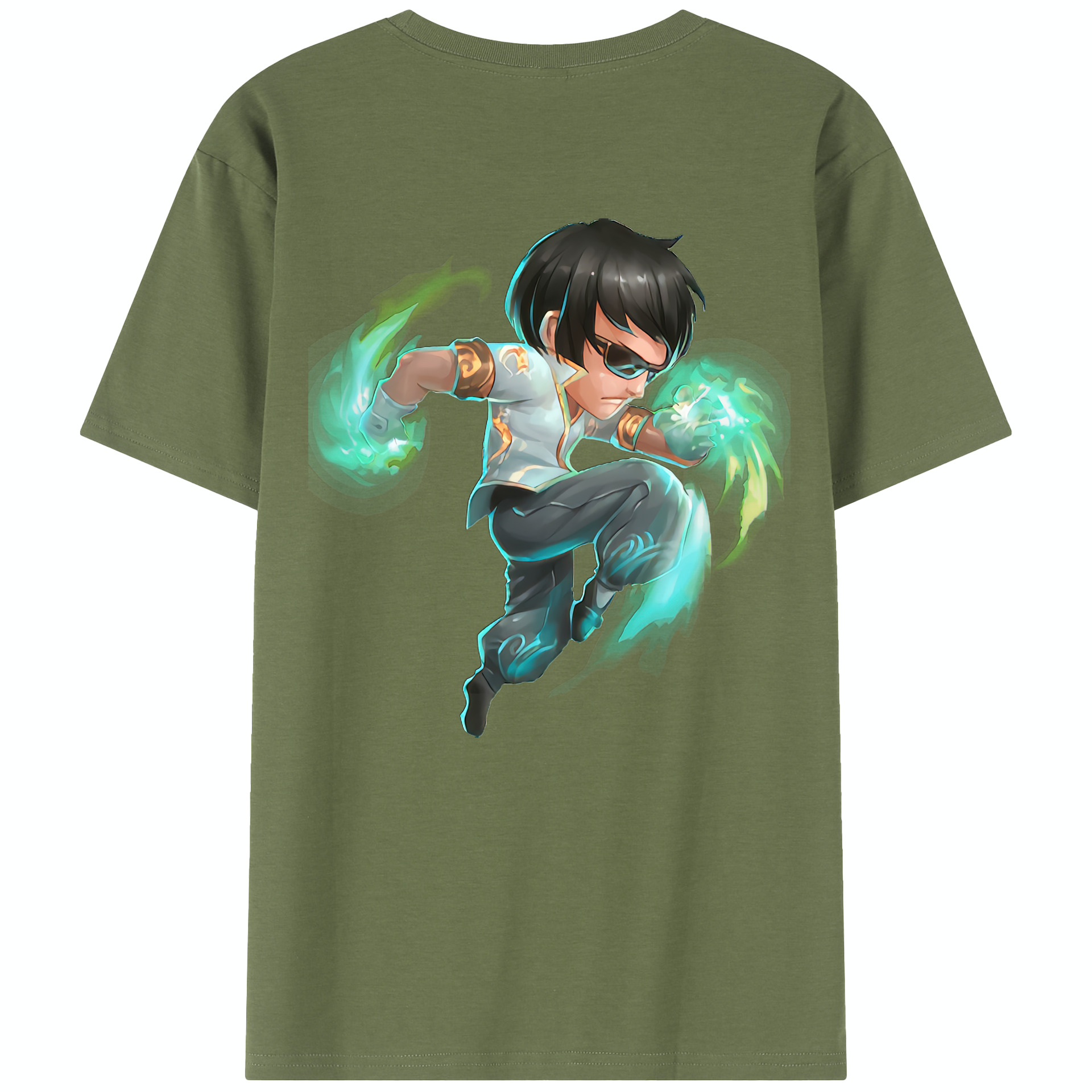 リーグ・オブ・レジェンド League of Legends LOL 綿100％半袖Tシャツ（背面プリント）
